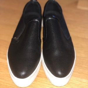 Aldo black platform sneakers